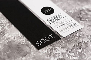 漂亮的黑白名片设计欣赏