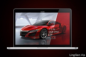 时尚靓丽的Acura汽车企业官网设计