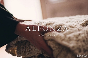 国外精美的Alfonza羊毛衫品牌形象VI设计