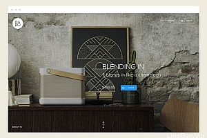 B&O Play扬声器与耳机品牌网页设计作品