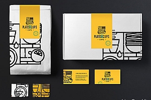 Plates & Cups咖啡店品牌形象vi设计