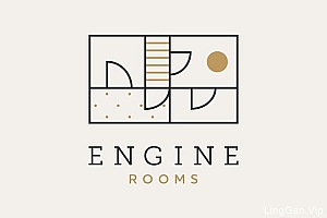 精致的Engine Rooms出租公寓视觉形象设计