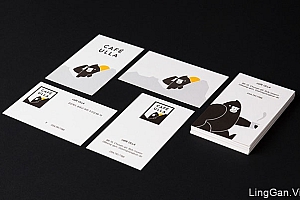 国外CAFE ULLA咖啡馆品牌形象设计