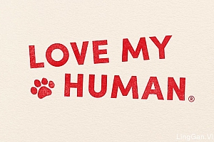 为宠物狗服务的Love My Human品牌形象设计