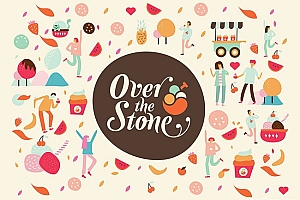Over the Stone冰淇淋品牌形象设计