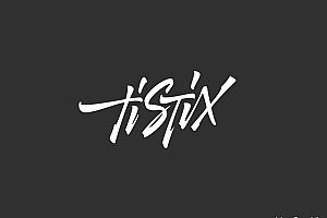 TiStix国外钛筷子字母创意新颖LOGO标志包装设计
