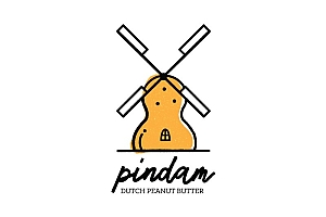 喷香零食!18款花生造型Logo设计