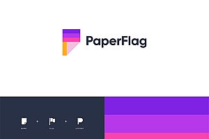 创意一加一!16款时尚色彩Logo设计