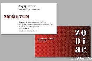 韩国现代流行风格名片设计作品