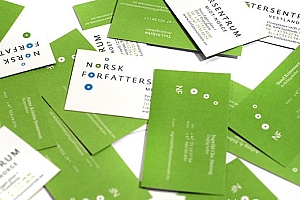 两种创意设计风格的横式竖式企业名片设计