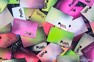 Mark Unger酷炫的彩喷名片设计