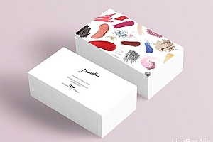 化妆师创意名片设计