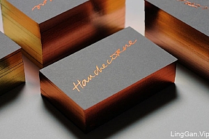 家具类纹理纸质名片设计