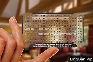 透明名片设计欣赏