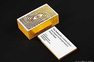 美国设计师Trey Wadsworth凸版烫金名片设计