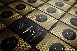 Marvel Media土豪金色搭配的名片设计欣赏
