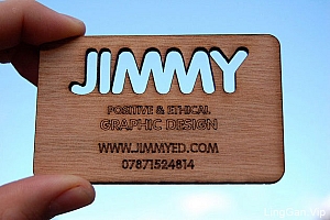 20款国外漂亮的创意木制名片设计