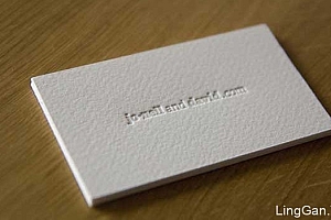 国外20款白色系的凸版名片设计作品