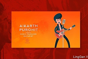 Sahil Jain插画形式名片设计