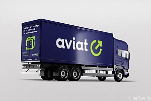 Aviat物流公司品牌形象设计