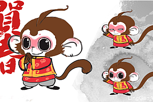 2016猴年央视春晚吉祥物,4个萌猴你会选哪个?- 灵感