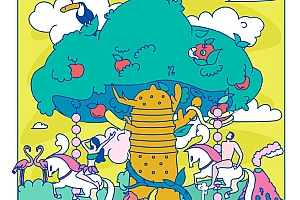 商家利用插画风格的营销海报增强品牌形象- 灵感