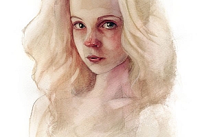 俄罗斯Anastasia女性人物肖像插画作品- 灵感