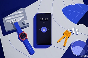 简约蓝色!动态短片矢量插画- 灵感