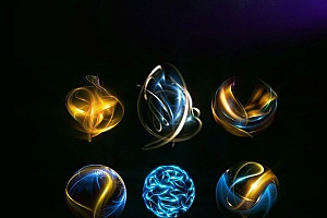 俄罗斯Dmitriy Rybin炫酷的光晕光效视觉设计- 灵感