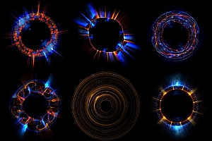 又一组国外Dmitriy Rybin光晕光环色彩视觉设计套图- 灵感