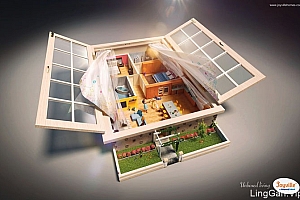 国外Unboxed living系列创意平面广告设计- 灵感