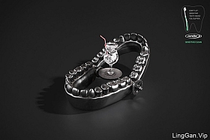 国外condor牙刷系列创意平面广告设计欣赏-黑色风格- 灵感