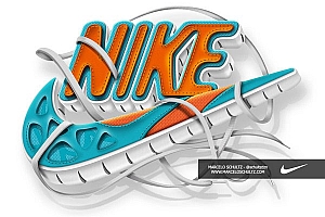 Marcelo Schultz酷炫字体设计之耐克主题(一)- 灵感