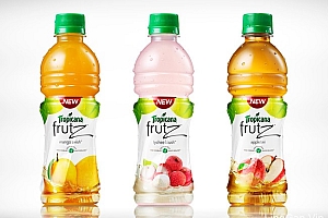 精美的Tropicana Frutz果汁修图设计- 灵感