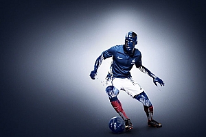 蓝色系列耐克法国国家足球队套服系列视觉设计- 灵感