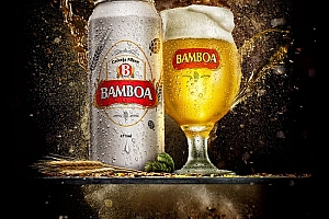 国外Bamboa啤酒爆炸喷溅效果视觉设计- 灵感