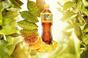 国外可口可乐旗下Fuze Tea红茶饮料系列合成设计- 灵感