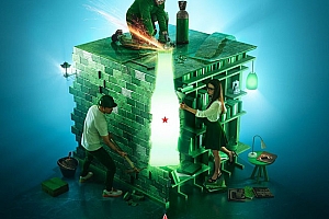 喜力啤酒“打开你的世界”创意合成设计- 灵感