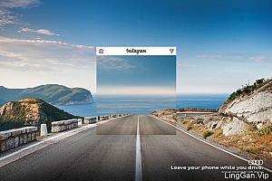 奥迪汽车安全驾驶宣传公益广告设计- 灵感