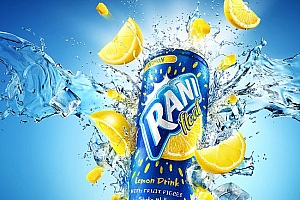 Rani Float柠檬饮料喷溅视觉设计- 灵感
