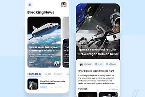 博客App设计手机UI设计案例- 灵感
