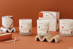 抽象图案!CANDLE + FRIENDS香薰蜡烛包装设计- 灵感